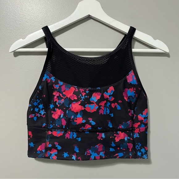 Lululemon Clip-In Long Line Bra Dandy Digie Multi Black Rare - Picture 7 of 16